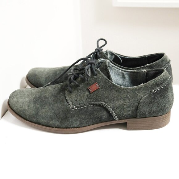 Dark Green Suede Chukka Boots 👞 CALVIN KLEIN - Picture 3 of 9